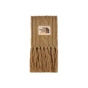 GUCCI Шерстяной шарф The North Face унисекс, Tan
