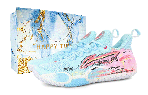 Мужские баскетбольные кроссовки Li Ning Speed 9 с противоскользящей амортизацией и низким верхом., синий розовый