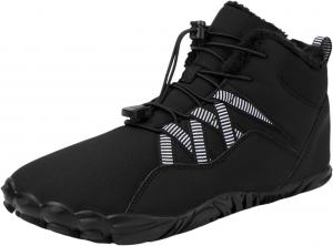 Зимние походные ботинки для женщин и мужчин, подошва с нулевым уклоном, теплые снежные ботинки Lghlmcl, черный