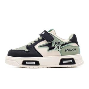 Устойчивые к истиранию низкие повседневные кроссовки для детей Kids' с поддержкой баланса BOBDOG, зеленый/черный