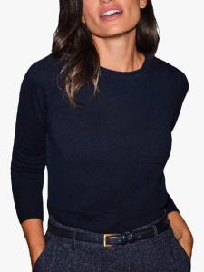 Кашемировый свитер оверсайз с круглым вырезом Pure Collection