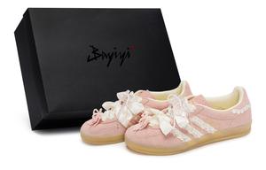 Adidas Originals Кроссовки для скейтбординга GAZELLE INDOOR, женские, низкие, бежево-розовые