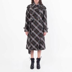 Длинный тренчкот Burberry Snug с клетчатым принтом Burberry, Snug Ip Check