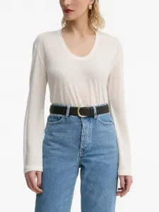 Лонгслив с U-образным вырезом By Malene Birger, белый