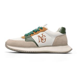NAVIGARE Легкие низкие повседневные мужские туфли белого/зеленого/коричневого цвета