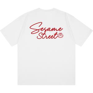 Футболка унисекс Sesame Street, розовый