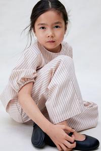 Брюки из хлопкового поплина H&M, мультиколор