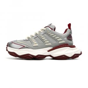 Kemaron Устойчивые к истиранию дышащие низкие массивные кроссовки унисекс Silver Red, женские, цвет Silver Red, Women's