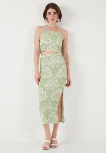 Топ SET SLIM FIT - Pencil skirt LELA, оливковый