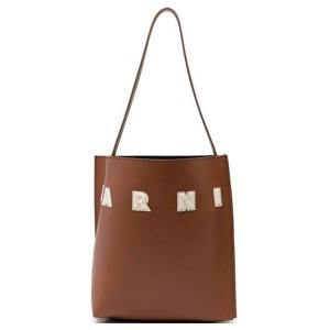 MARNI Коричневая замшевая женская сумка через плечо