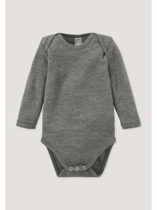 Hessnatur Боди с длинными рукавами, антрацитового цвета