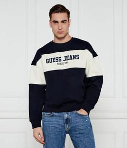 Свитшот мужской Guess Jeans Horizont двухцветный, синий