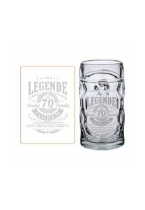 Кружка пивная Luxentu Legende Seit 70 с гравировкой, 500 мл