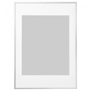 Рама, алюминий, 50х70 см ,серый, LOMVIKEN IKEA