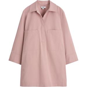 COS Женское розовое платье с длинными рукавами