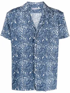 Рубашка с короткими рукавами и принтом Daniele Alessandrini, синий