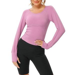 Женская компрессионная майка для тренировок moisture-wicking для йоги, бега и зала Elitechoice, Light Pink