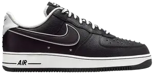 Кроссовки Nike Air Force 1Black White Metallic Dark Grey'