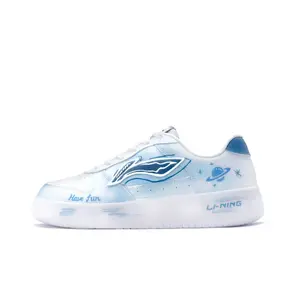 LINING Скейтерские кеды низкие Unisex Blue White износостойкие и легкие