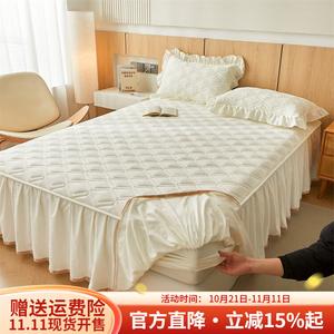 Boyang Простыня на резинке 150х200 см, высота юбки 45 см, цвет Milk White