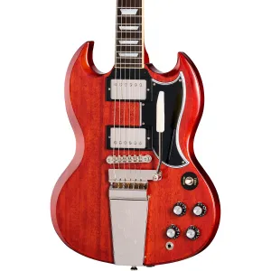 Электрогитара Epiphone 1964 SG Standard с вибролой Maestro, переиздание, вишнево-красная