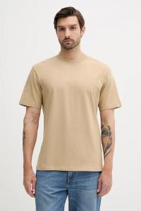 Хлопковая футболка Hugo, зеленый