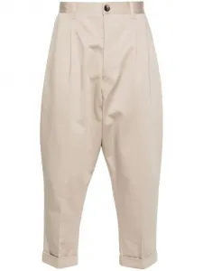 Укороченные брюки AMI Paris, нейтральный