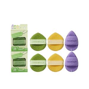 Мочалка для умывания и выравнивания лица 3 шт/уп AMORTALS