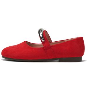 OMS Мэри Джейн Женские Синие/Желтые/Красные/Бежевые - Красные (Без подкладки), цвет Red (Unlined Shoes)