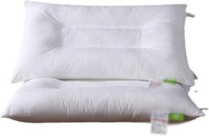 THJKUPO Подушка японская хлопковая с перьевым наполнителем вельвет моющаяся с поддержкой шеи