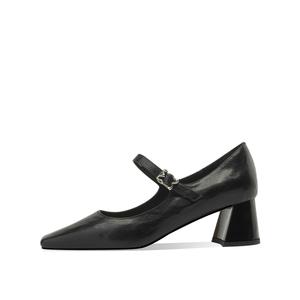 Туфли Мэри Джейн на массивном каблуке 5 см, женские Rosa Bianca, Black