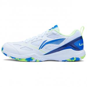 Кроссовки LINING Badminton Shoes Unisex Low-top Standard White/brilliant Blue, синий