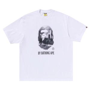 Футболка BAPE Painting By Bathing Ape Relaxed Fit Tee, White