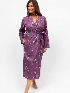 Халат с цветочными кружевными вставками Cyberjammies, Mauve