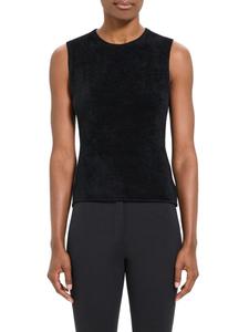 Майка из бархатной пряжи Theory, черный