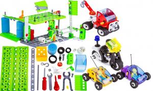 DIY для детей Строительные блоки Городская заправка Автомобили PakaNiemowlaka