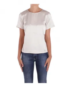 Пуловер с атласными деталями и пуговицами. Weekend Max Mara, белый