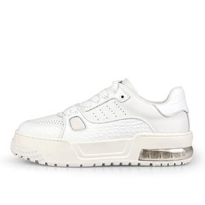 BOSSSUNWEN Мужские белые лоу-топ скейтборд-кроссовки, цвет White (EU, Suggestion: Size Down 1 Size)