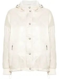 Пуховик с капюшоном Eleventy, нейтральный