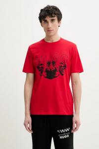 Хлопковая футболка durro HUGO, красный
