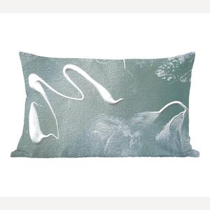 Декоративная подушка MuchoWow диванная подушка для гостиной декоративная подушка 50 x 30 см акриловая краска - дизайн - абстракция - чехлы на диванные подушки - без наполнителя, мультиколор