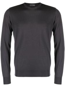 Drumohr джемпер из шерсти мериноса с круглым вырезом, серый