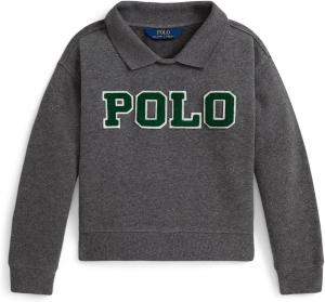 Толстовка Polo Ralph Lauren Kids Logo Fleece Polo Sweatshirt, цвет Medium Flannel Heather