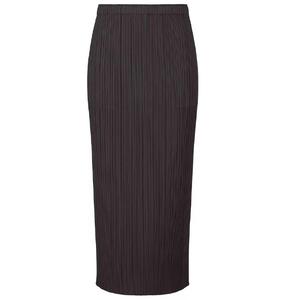 ISSEY MIYAKE Повседневная длинная юбка женская черная