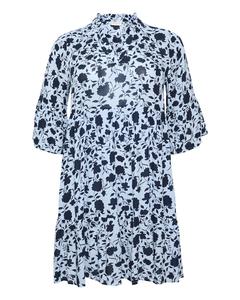 Платье KAFFE CURVE Isma, Night Blue/Sky Blue