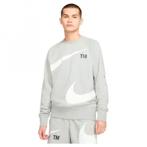 Лонгслив Nike Sportswear Swoosh Semi-Brushed Back Fleece, серый