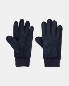 перчатки из замши и трикотажа Dustin, светло-голубой