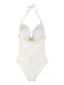 Купальник Celine с монограммой Max Mara, белый