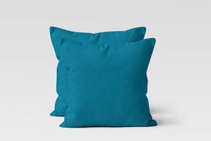 Комплект из 2 наволочек Renforce UNI 40x40 см, комплект подушек 100% хлопок, на молнии бирюзовый Müskaan