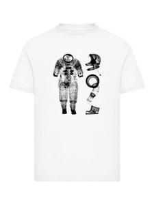 Футболка NASA Apollo 14 A7 L скафандр отрицательного рентгеновского излучения, белая F4NT4STIC